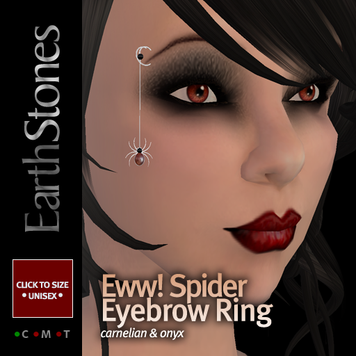 eyebrow piercing ring. Spider Piercings