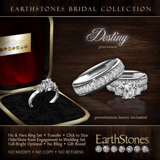 EarthStones Bridal - Destiny Platinum