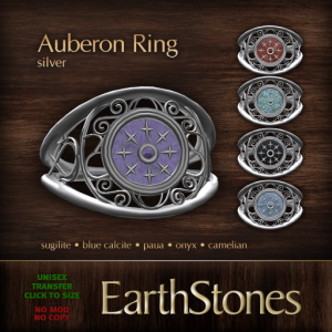 auberon rings - silver