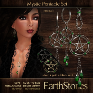 mystic pentacle set - emerald