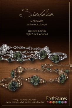 siobhan bracelets MOLDAVITE