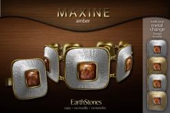 Maxine Bracelet Ring - Amber