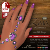 Zaia Slave Bracelets - Elegant1_Amethyst