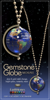 Gemstone Globe Necklace