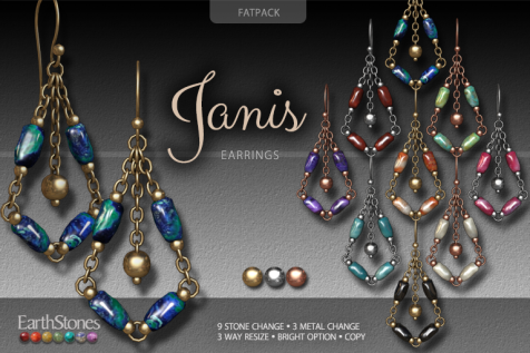 EarthStones Janis Earrings - Fatpack